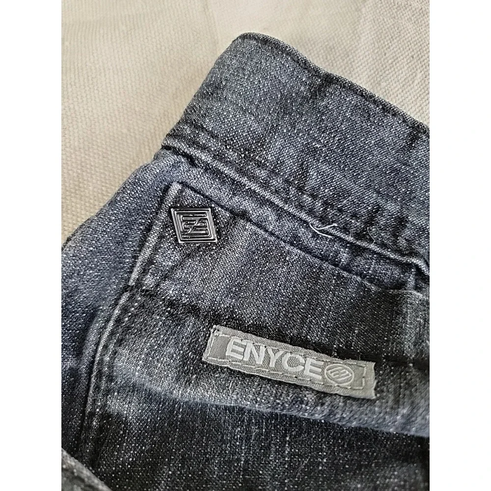 Enyce Jeans Mens 47x30.5 Stonewash Black Hip Hop Wide Baggy Sean Combs High Rise